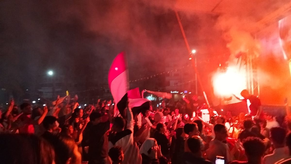 احتفالات أهالي الإسماعيلية بفوز المنتخب الوطني، فيتو