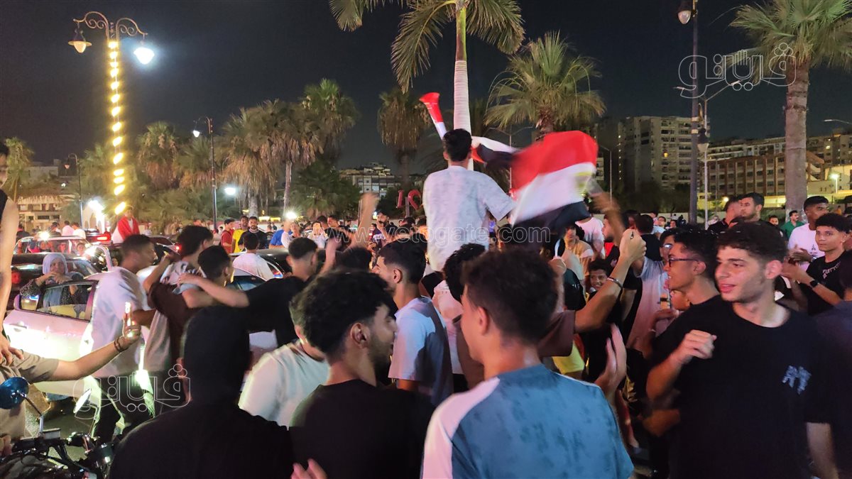 إحتفالات ضخمة تجوب شوارع بورسعيد بعد فوز المنتخب