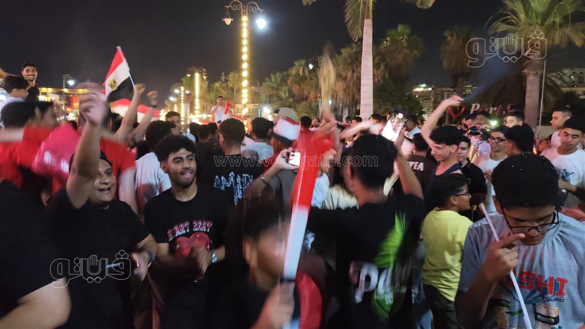 إحتفالات ضخمة تجوب شوارع بورسعيد بعد فوز المنتخب