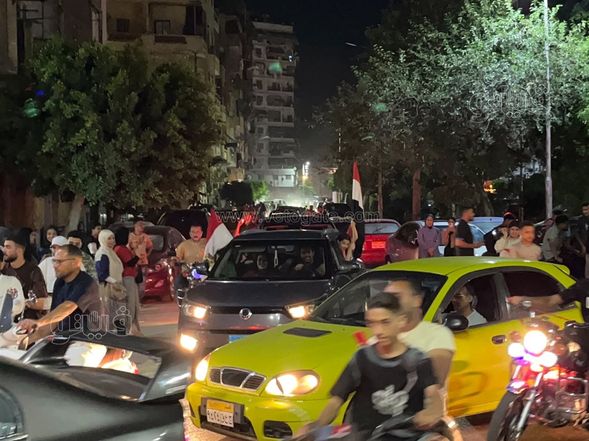استمرار الاحتفالات ببورفؤاد لفوز المنتخب المصري على نظيره الاسترالي&nbsp;