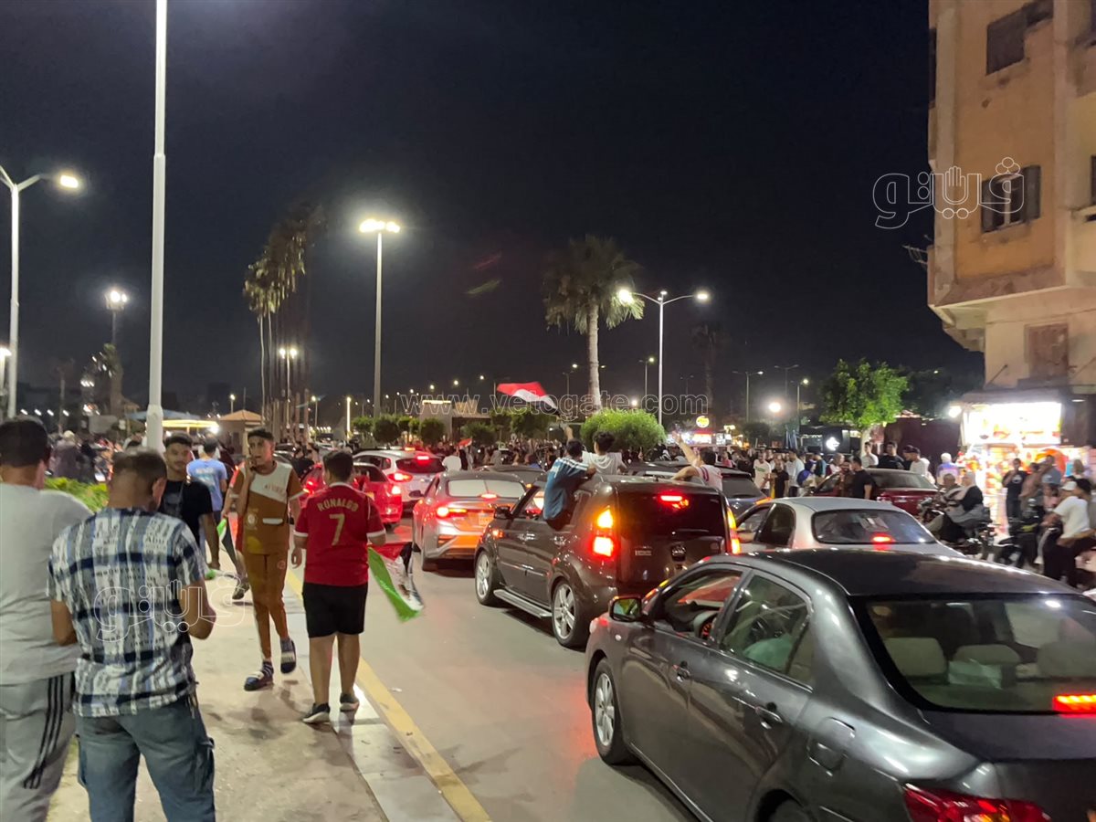 استمرار الاحتفالات ببورفؤاد لفوز المنتخب المصري على نظيره الاسترالي&nbsp;