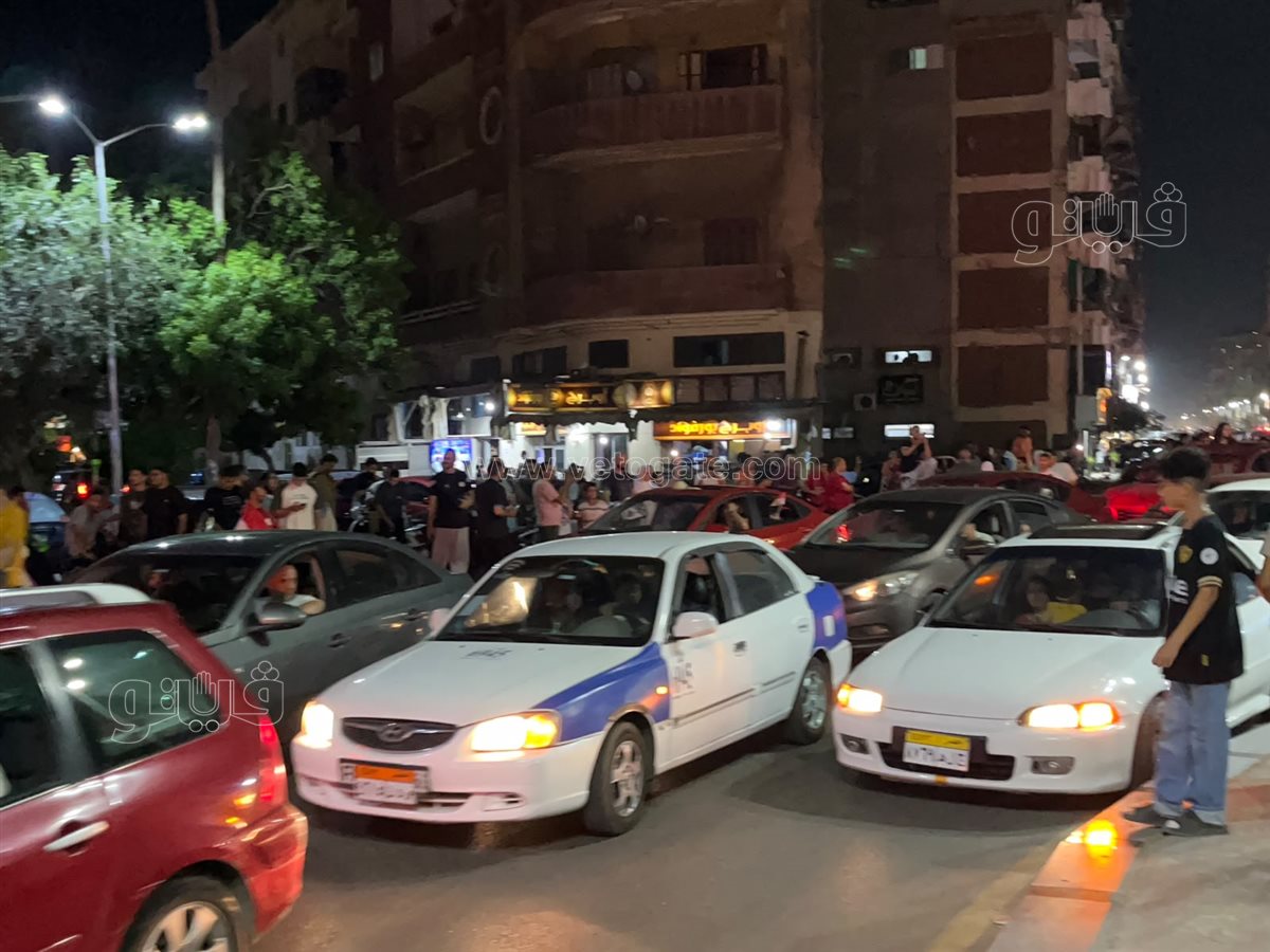 استمرار الاحتفالات ببورفؤاد لفوز المنتخب المصري على نظيره الاسترالي&nbsp;
