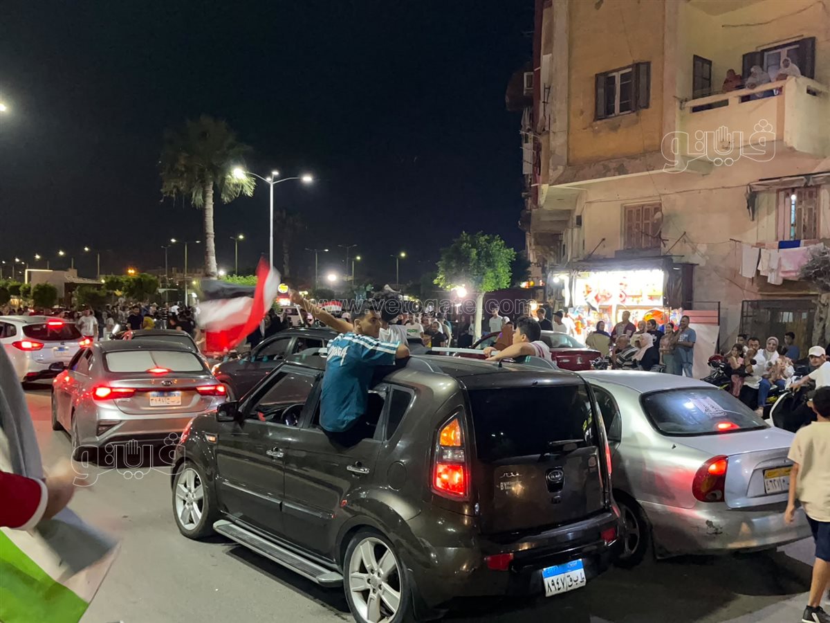 استمرار الاحتفالات ببورفؤاد لفوز المنتخب المصري على نظيره الاسترالي&nbsp;