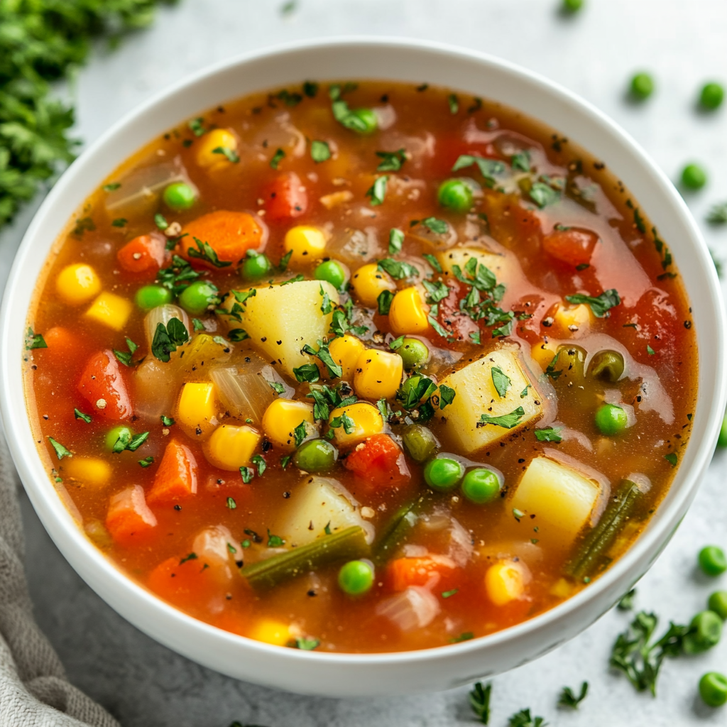 طريقة شوربة الخضار