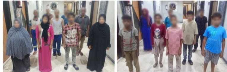 العثور على 9 أطفال بصحبة المتهمين أثناء ممارستهم أعمال التسول وبيع السلع للمواطنين، فيتو