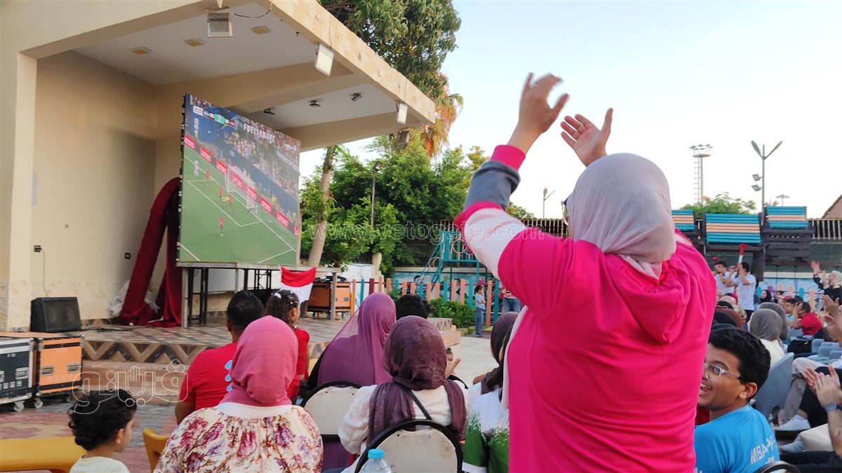ترقب بين مشجعي المنتخب المصري من رواد نادي السلام البحري ببورفؤاد