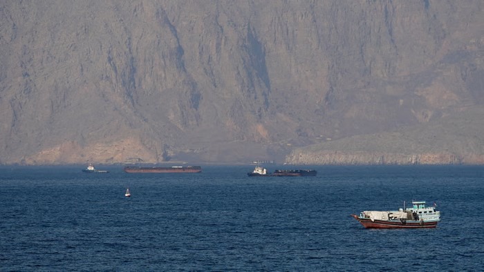 سفن في مضيق هرمز