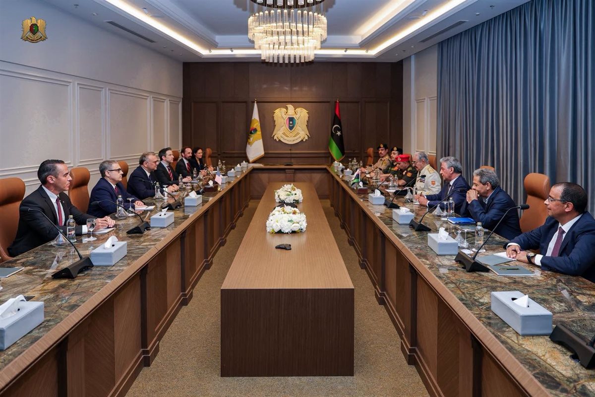جانب من استقبال حفتر لـ مسعد بولس، فيتو