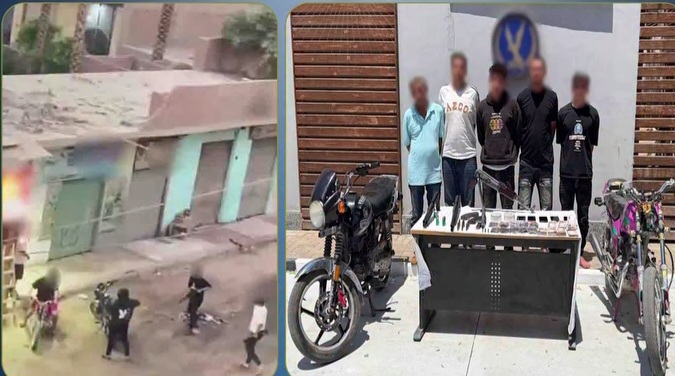 أسلحة ومخدرات خلف فيديو «البلطجة» في الخانكة.. سقوط 5 متهمين بعد استعراضهم بالسلاح لترهيب الأهالي