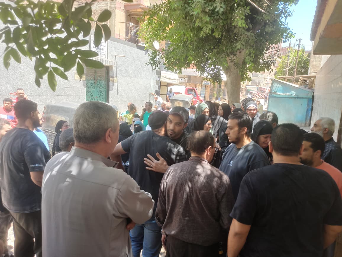 تشييع جثمان طفل حمام سباحة نادي غزل المحلة