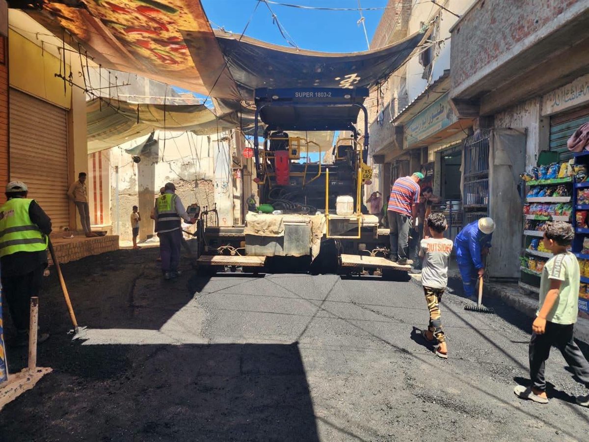 رصف شارع البحر بمدينة إدكو بمحافظة البحيرة، فيتو