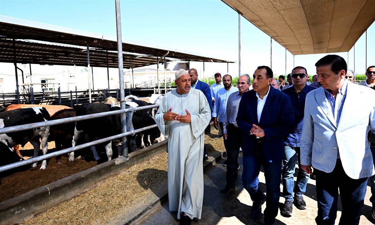 جولة رئيس الوزراء في &nbsp;مزرعة العمار لتنمية الثروة الحيوانية