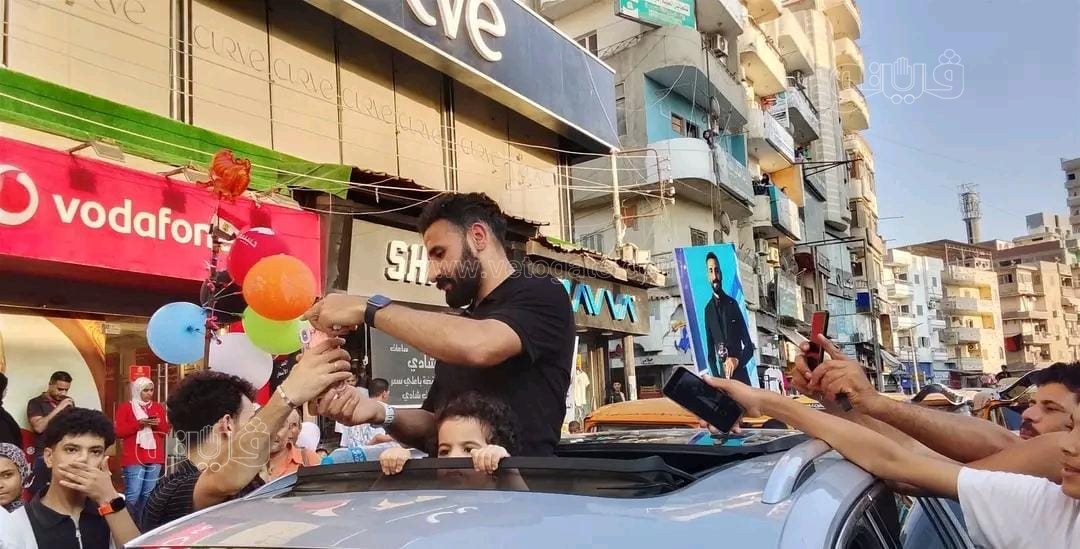 استقبال حافل لمهند لاشين بمسقط رأسه بالشرقية،فيتو
