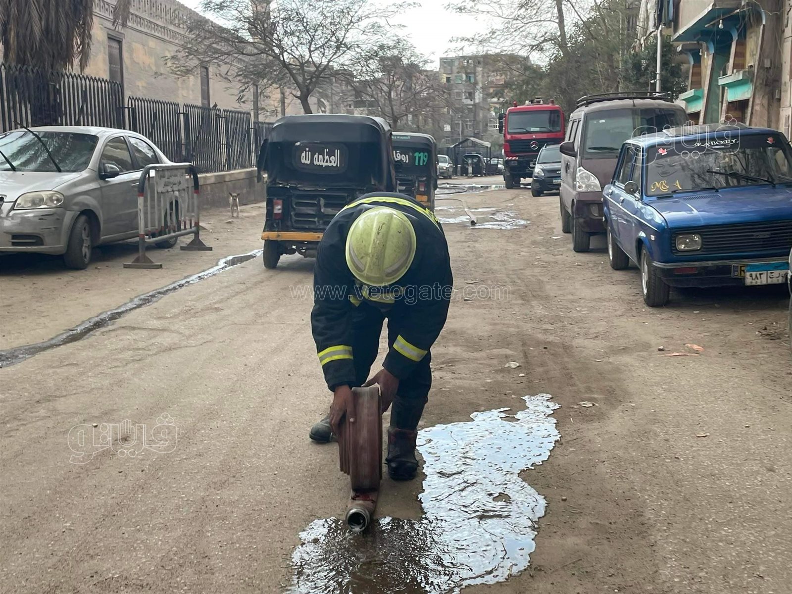 حريق مخزن خردة (11)