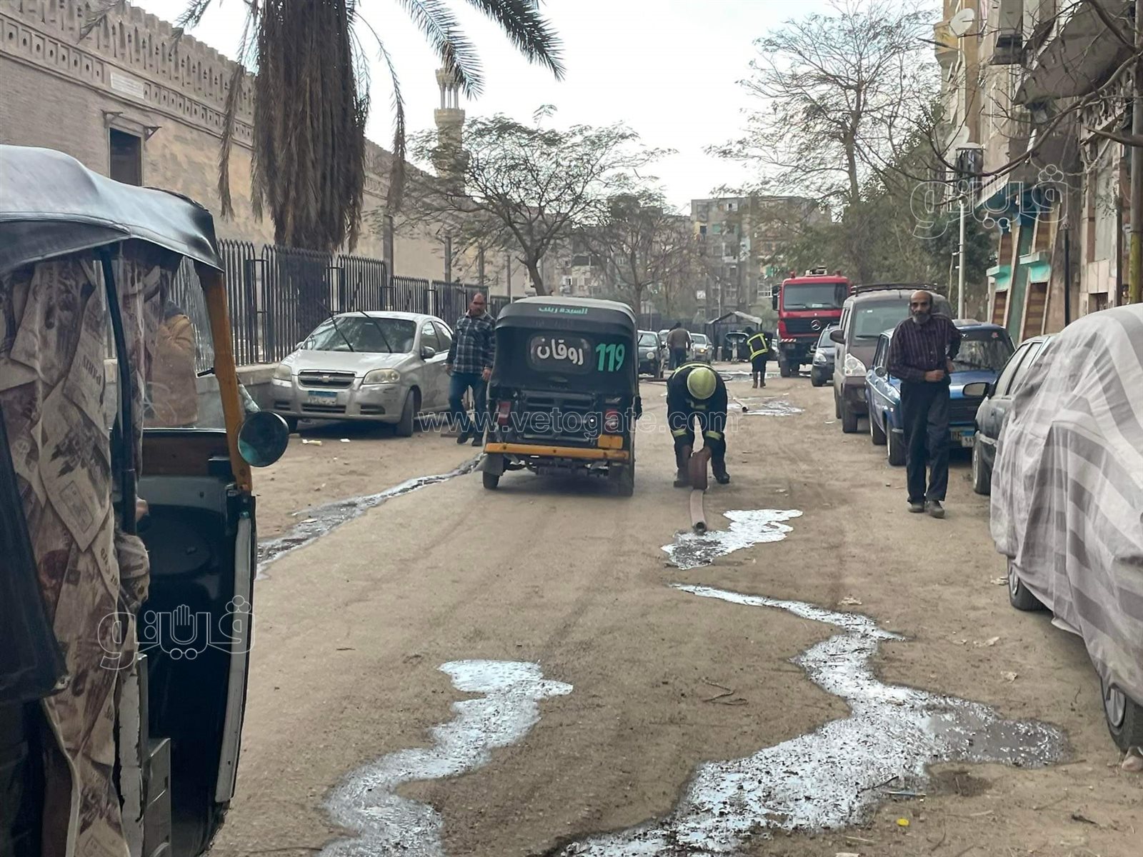 حريق مخزن خردة (13)