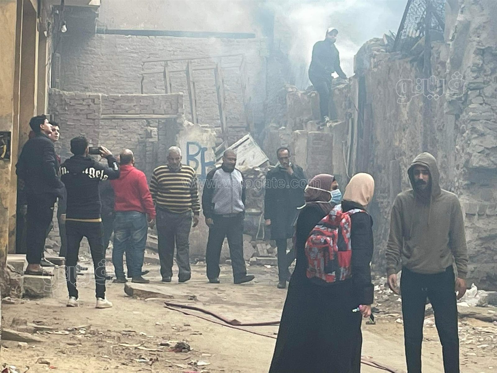 حريق مخزن خردة  (5)