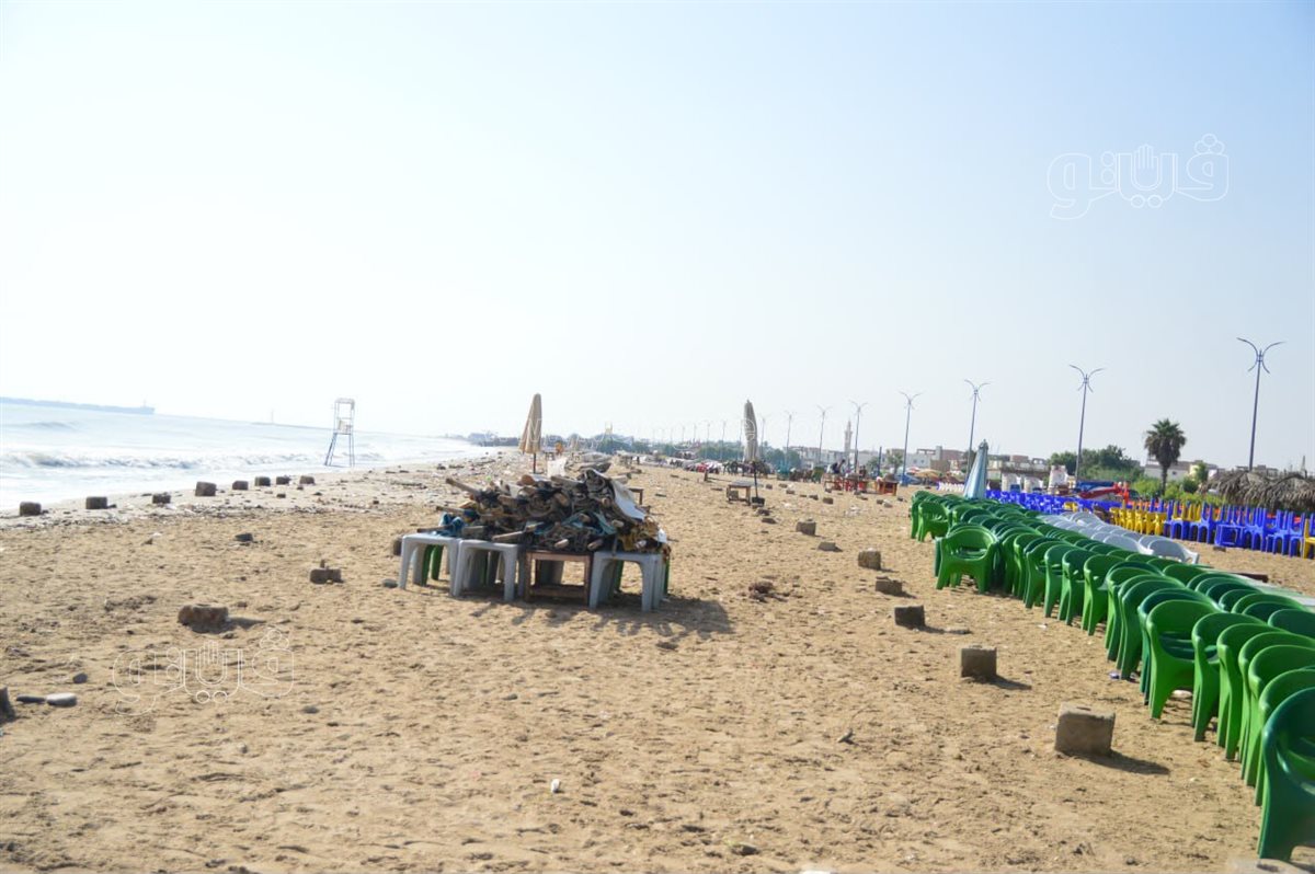 شواطيء بورسعيد خالية كإجراء احترازي