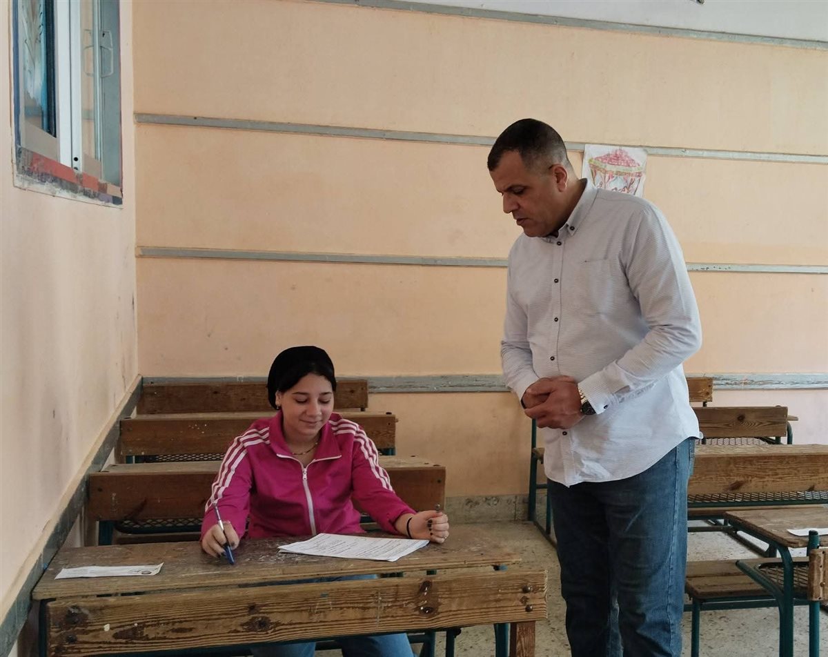 وكيل الوزارة يتابع امتحانات الدور الثاني للشهادة الاعدادية&nbsp;