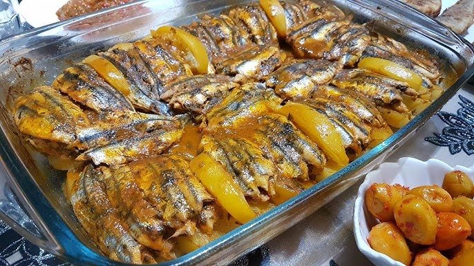 طريقة عمل صينية السردين بالبطاطس فى الفرن