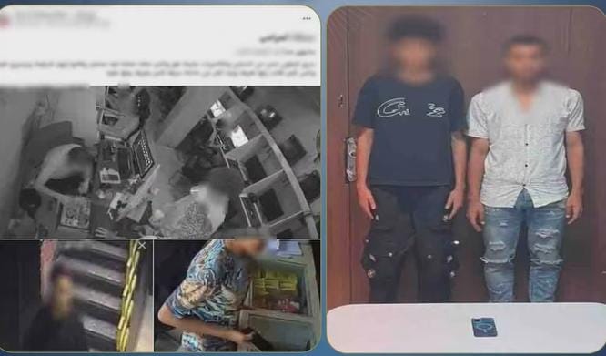 غفلة فسرقة فسقوط في قبضة الأمن، الكاميرات تقود لضبط لصي المحمول بسوهاج، فيتو