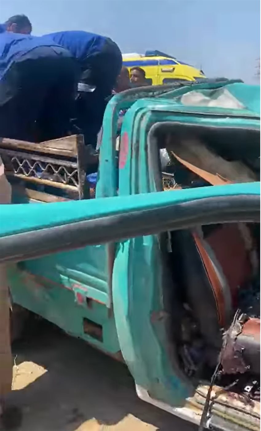 حادث تصادم سيارتين بالإسماعيلية