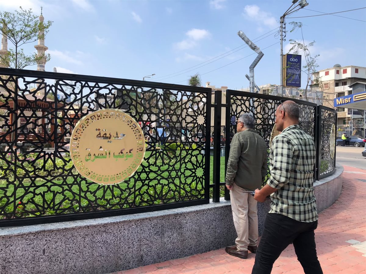 محافظ الدقهلية يتفقد التشطيبات النهائية بحديقة كوكب الشرق في المنصورة