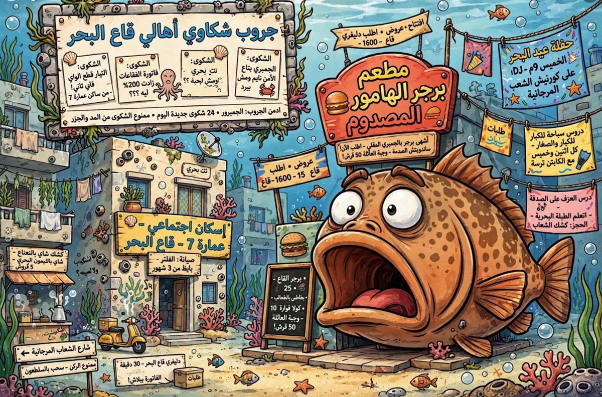 مشكلات الكوميديا السوداء في قاع الهامور