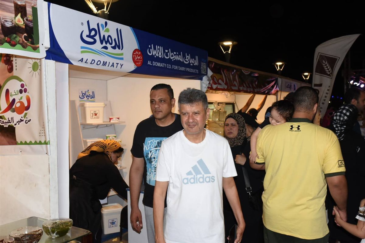 رئيس الغرفه التجارية يتابع استعدادات مهرجان الجبن الدمياطي
