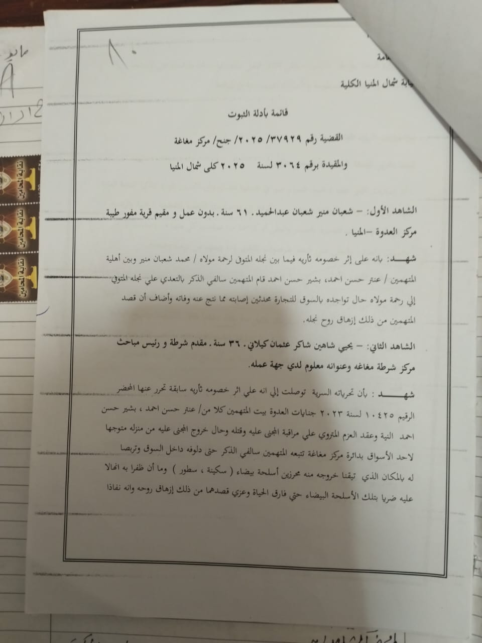 ننشر تحريات مباحث مغاغة