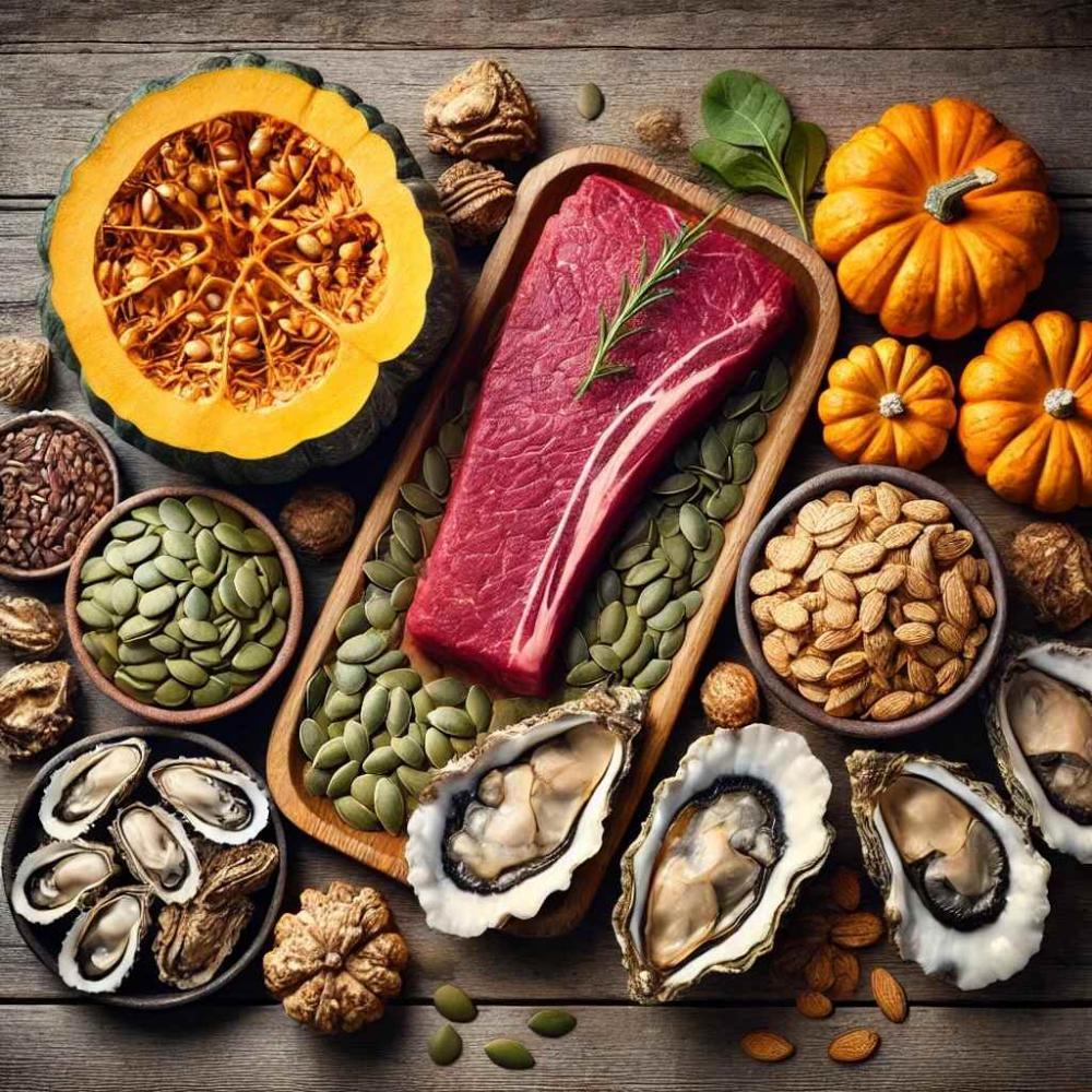 أطعمة تحتوي على الزنك