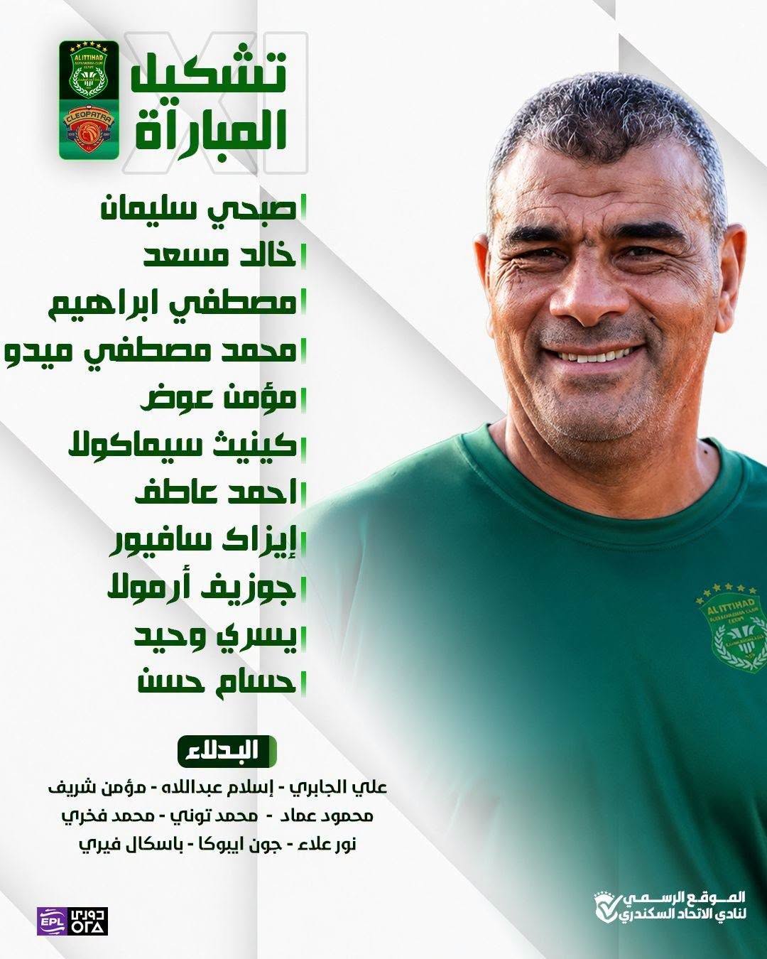 تشكيل الاتحاد السكندري أمام سيراميكا، فيتو