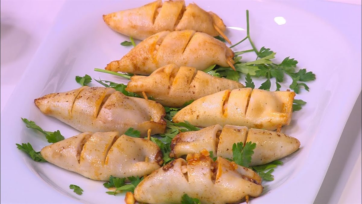 طريقة عمل الكاليمارى المحشي 