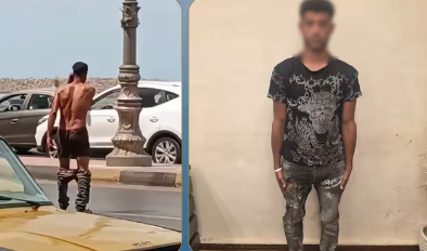 ضبط شخص ظهر في فيديو يخلع ملابسه بأحد شوارع الإسكندرية.. والتحريات تكشف معاناته من اضطراب نفسي