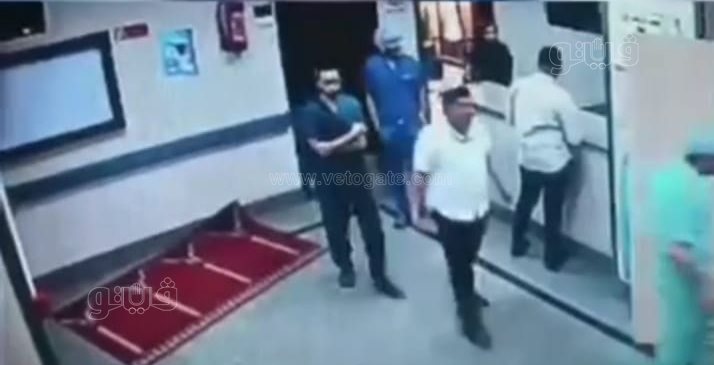 كاميرات المراقبة ترصد مشاجرة في جناح العمليات داخل مستشفى القلب الجامعي بأسيوط