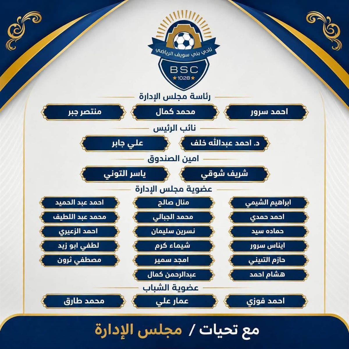 <strong>27 مرشحًا يتنافسون على 10 مقاعد فى انتخابات نادي بني سويف الرياضي</strong>