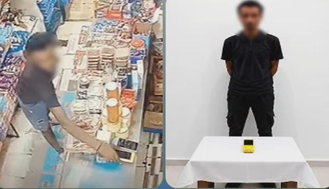 دخل المحل في غفلة من صاحبه.. فيديو يكشف لص ماكينة الدفع الإلكتروني بالإسكندرية