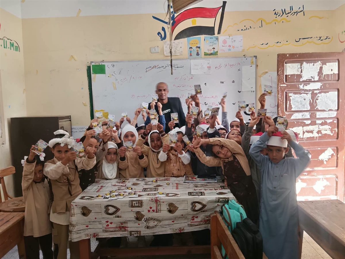 جانب من مراسم استقبال الطلاب،فيتو