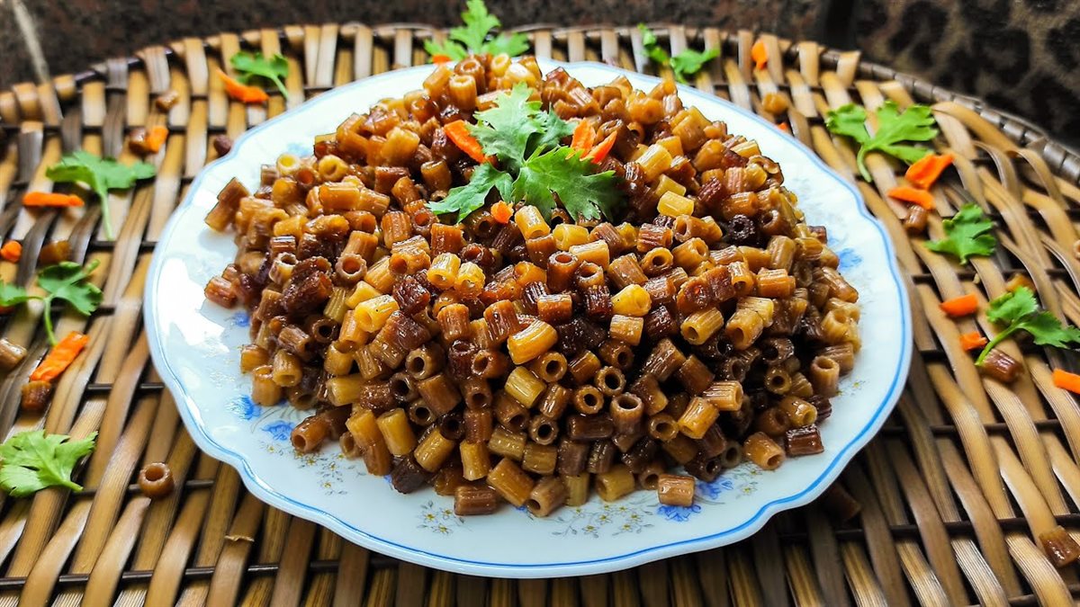 طريقة عمل المكرونة المحمرة