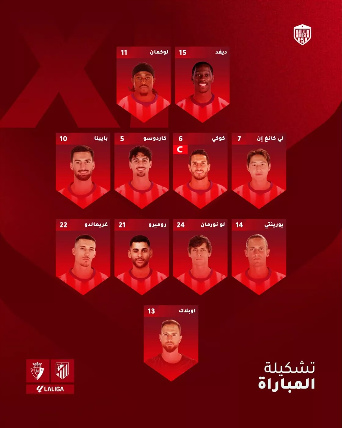 تشكيل أتلتيكو مدريد، فيتو