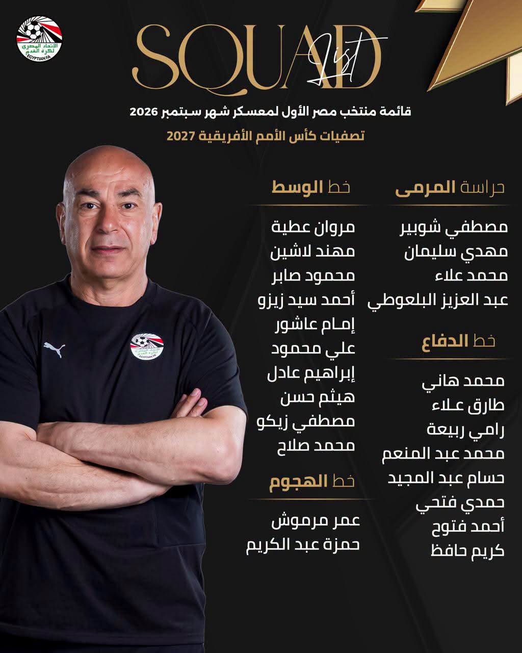 قائمة منتخب مصر، فيتو