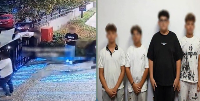 كواليس فيديو محاولة 4 طلاب دخول مركز تجاري بالتجمع الأول باستخدام الألعاب النارية