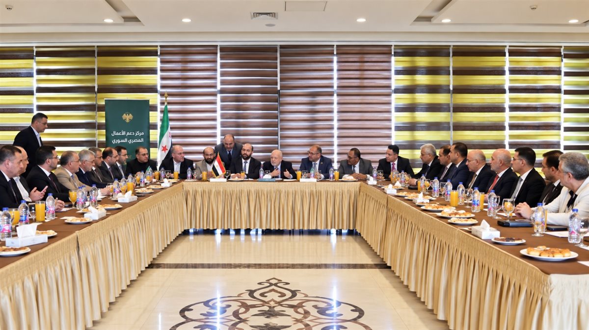 خلال فعاليات اجتماع مجلس الأعمال المصرى السوري، فيتو