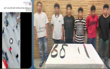 مزاح يتحول لمشاجرة.. 6 طلاب يتبادلون الاعتداء بالأسلحة البيضاء والأحزمة في الفيوم