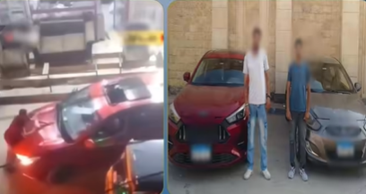 مشاجرة بين قائدي سيارتين بسبب أولوية المرور بالجيزة