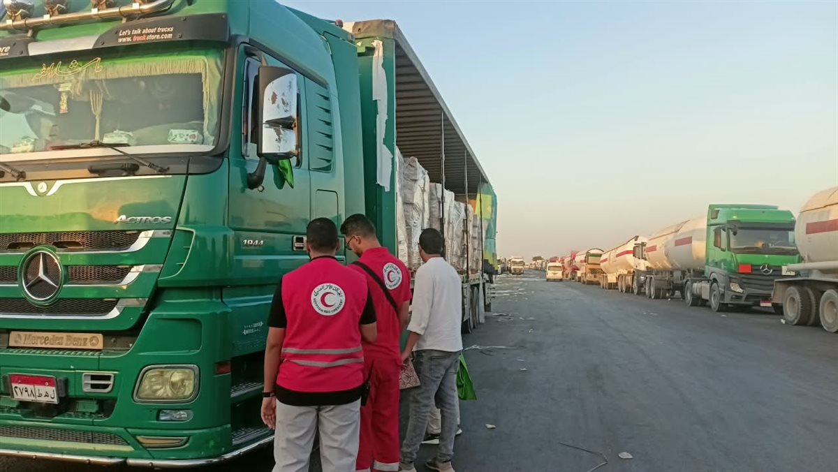 3,009 أطنان من المساعدات الإنسانية إلى قطاع غزة، فيتو