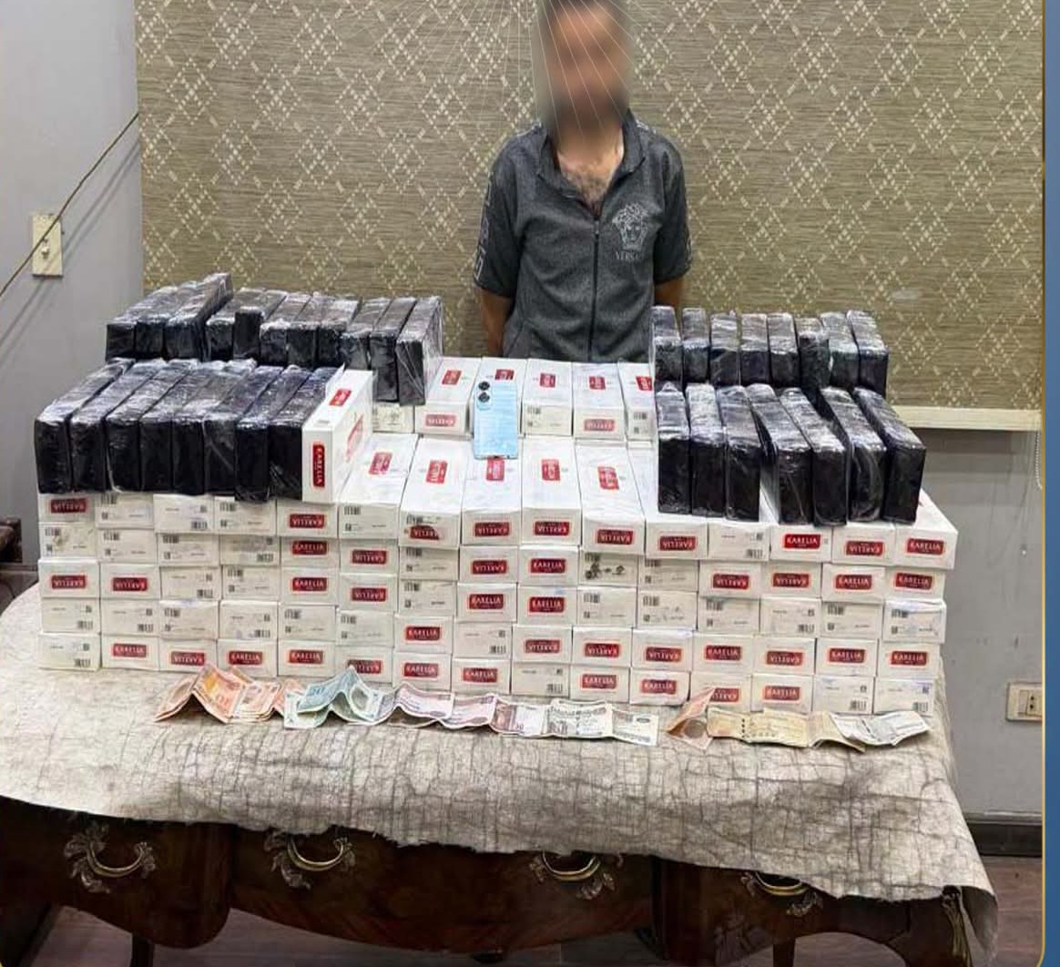ضبط سجائر مهربة،