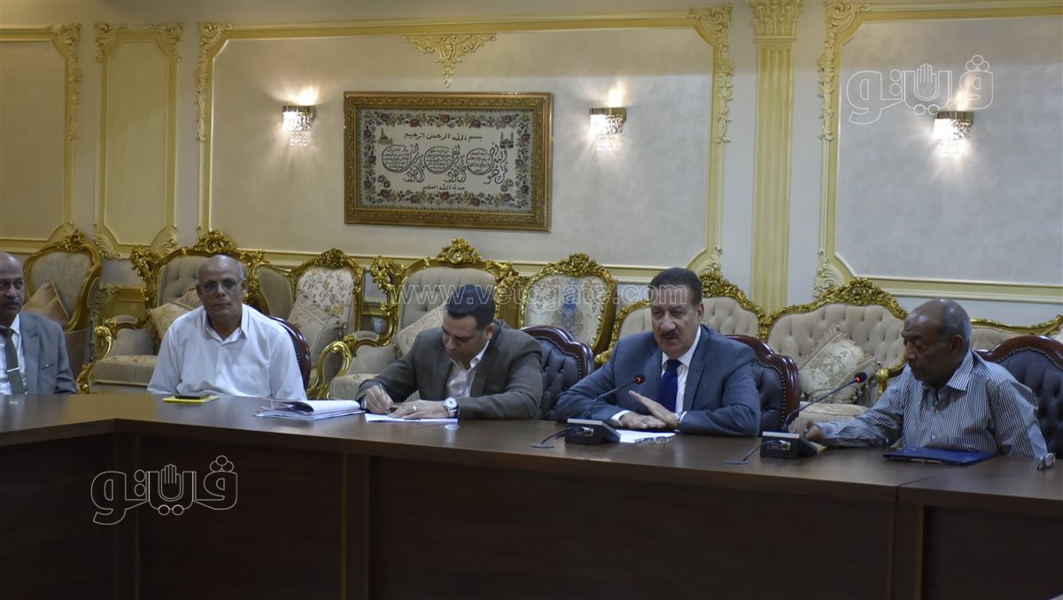 اجتماع محافظ بورسعيد مع الأجهزة التنفيذية&nbsp;