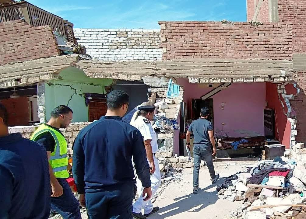 إصابة شخص في انفجار بسبب تسرب غاز داخل شقة بالمنيا