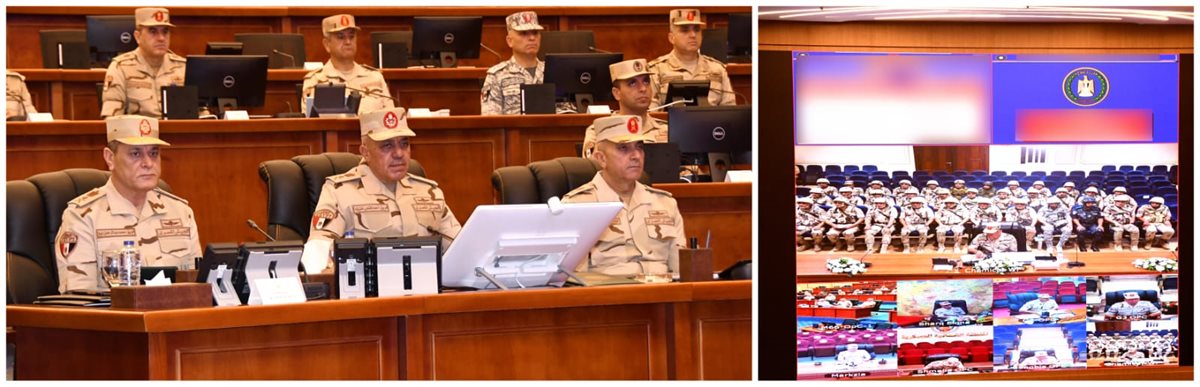 وزير الدفاع يشهد تنفيذ مشروع مراكز القيادة التعبوى لإدارة الحرب الكيميائية (صور)