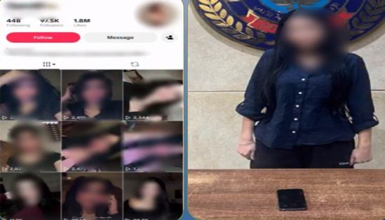 ضبط تيك توكر شهيرة بعد نشرها مقاطع مثيرة بالزيتون